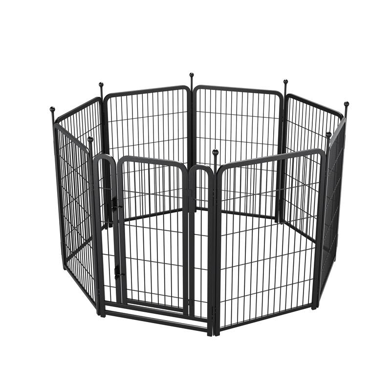 Dog Playpen 8 Panels 40" Height Heavy Duty Dog Fence Puppy Pen for Large Small Dogs Indoor Outdoor Foldable Pet Exercise Pen