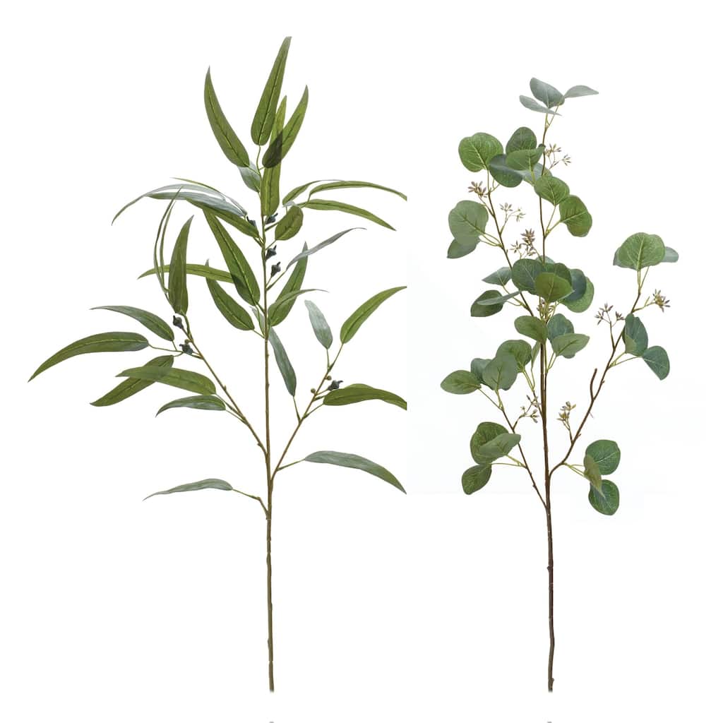 Artificial Eucalyptus Stem Spray - 44" - Set of 2