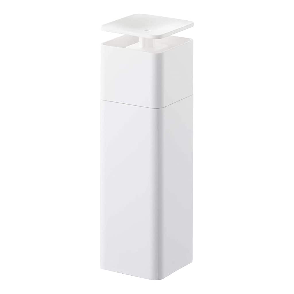 Yamazaki Home Push Soap Dispenser, ABS Plastic, 8.5 fluid oz., 250 milliliters - L 2.17 x W 2.17 x H 7.28 inches