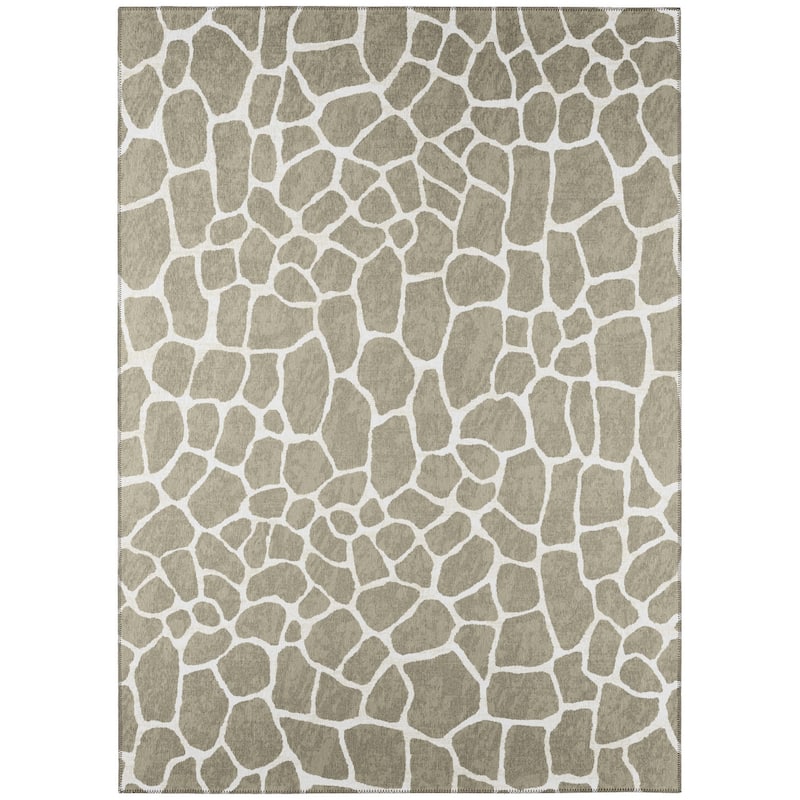 Addison Safari Giraffe Animal Print Area Rug