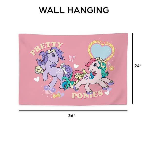 dimension image slide 0 of 2, Hasbro My Little Pony Tapestry Wall Hanging