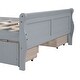 preview thumbnail 51 of 158, (Twin/Full/Queen)Curved Legs Design Platform Bed Frame with 4 Drawers