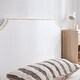 preview thumbnail 5 of 6, DormCo Bevel Tack Plush White Full/Full XL Outlet Headboard with Legs