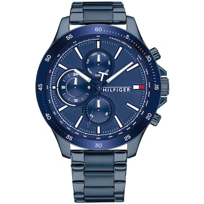 Tommy Hilfiger Men's Bank Blue Dial Watch - 1791720 - 6 (36)