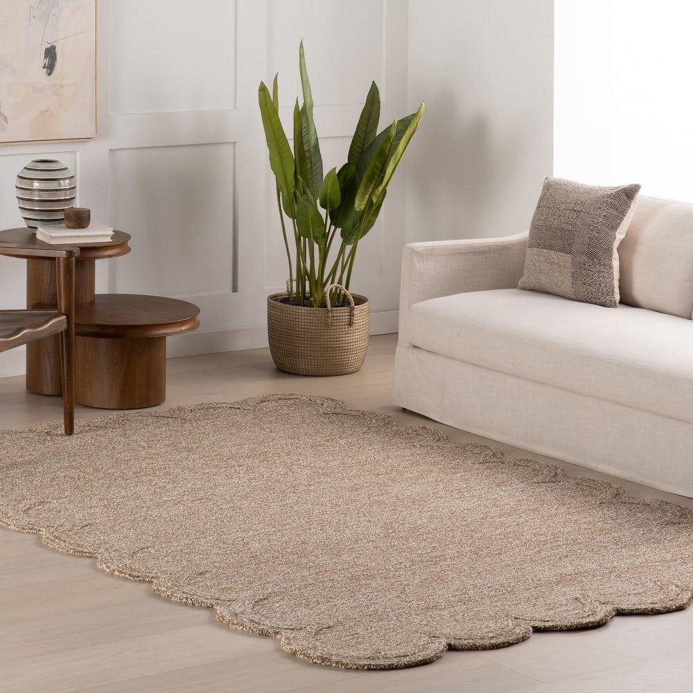 Nuloom Elira Solid Bordered Area Rug