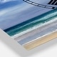 preview thumbnail 3 of 4, Porch & Den 'Beach Clouds II' 3-panel Metal Clock - 36 in. wide x 28 in. high - 3 panels