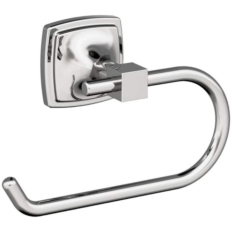 Amerock Stature Wall Mounted Euro Toilet Paper Holder - Chrome