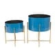 preview thumbnail 35 of 50, Iron Contemporary Planter (Set of 2) - S/2 12", 16"H