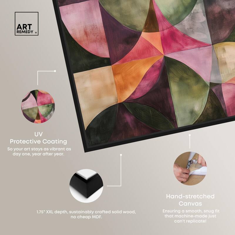 Tessellated Arcs Canvas by Art Remedy