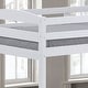 preview thumbnail 12 of 24, White/Espresso Wood Twin Over Twin Bunk Bed with Staircase