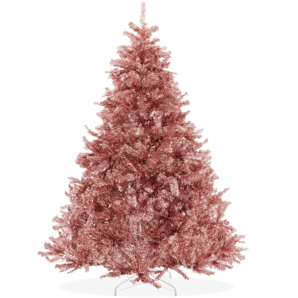 75ft Rose Gold Artificial Holiday Christmas Tree with Metal Stand - Rose Gold - 7.5 ft