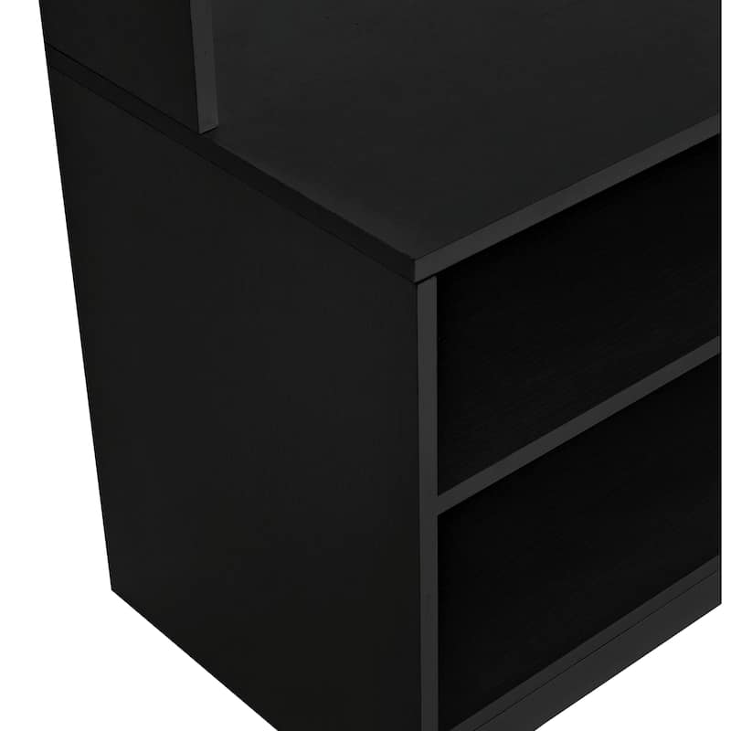 Hall Tree with Shoe Bench, Coat Rack, Shoe Storage, Storage Shelves, and Pegboard