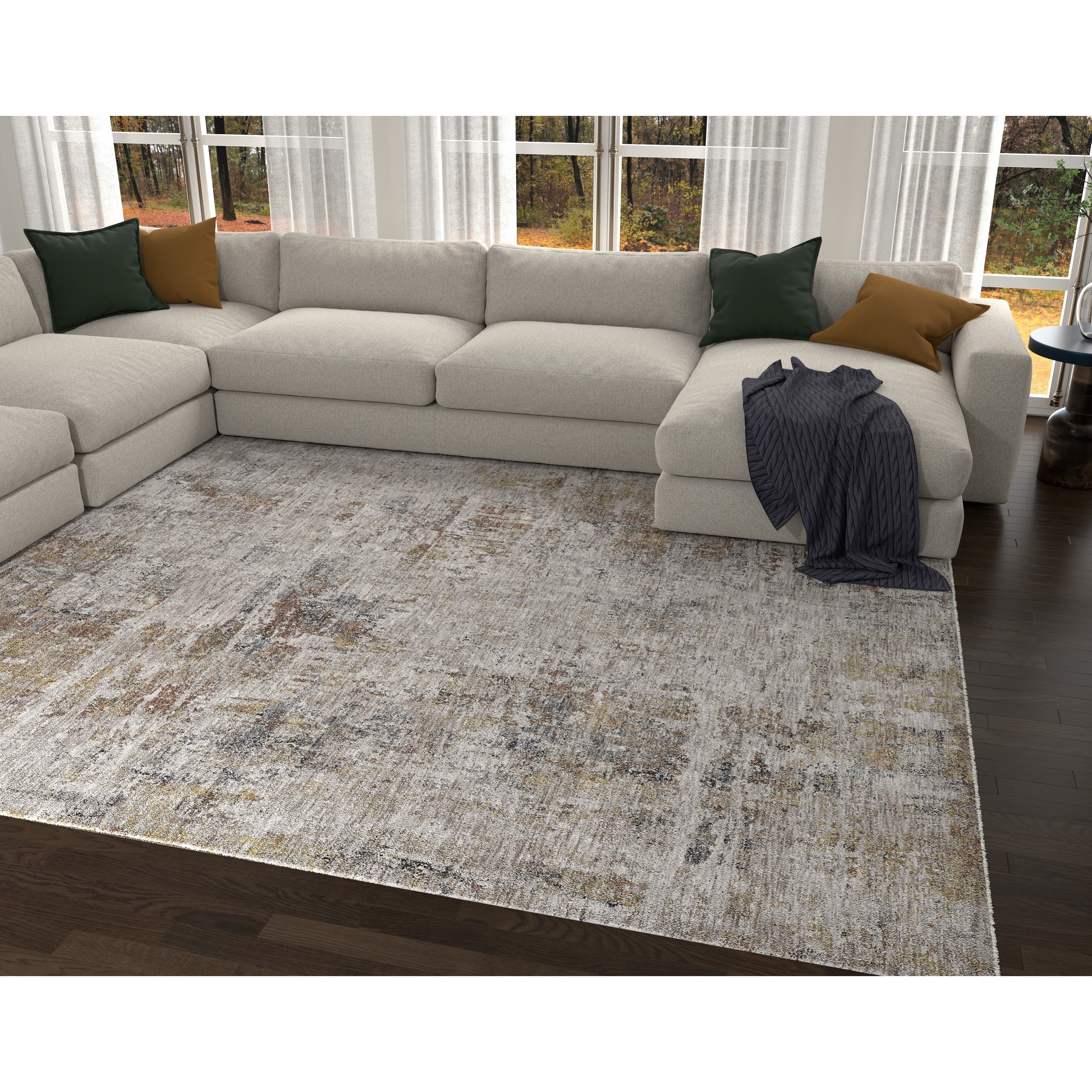 Domani Opulence Distressed In Nature Area Rug