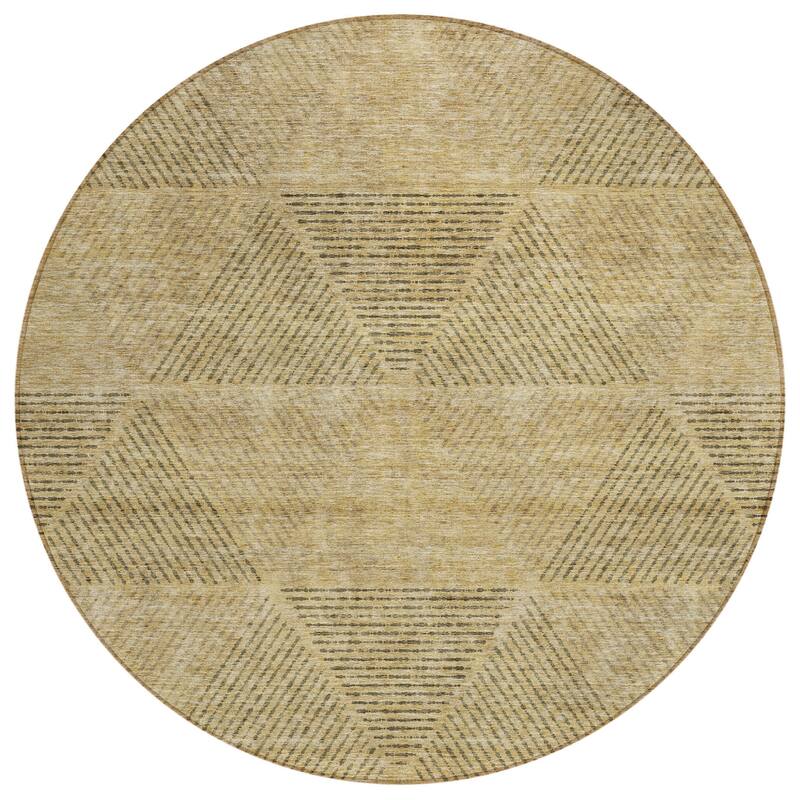 HomeRoots Geometric Transitional Rectangle Outdoor Rug
