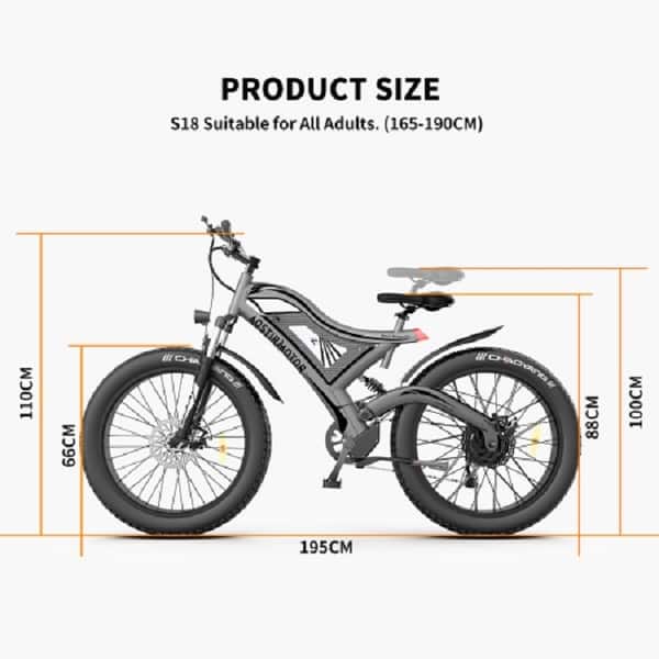 aostirmotor electric bicycle Commuter Bike 000 psi Aostirmotor S18 - The fat