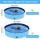 preview thumbnail 4 of 3, Foldable Dog Pool for Small Large Dogs, 63"x 12"Portable