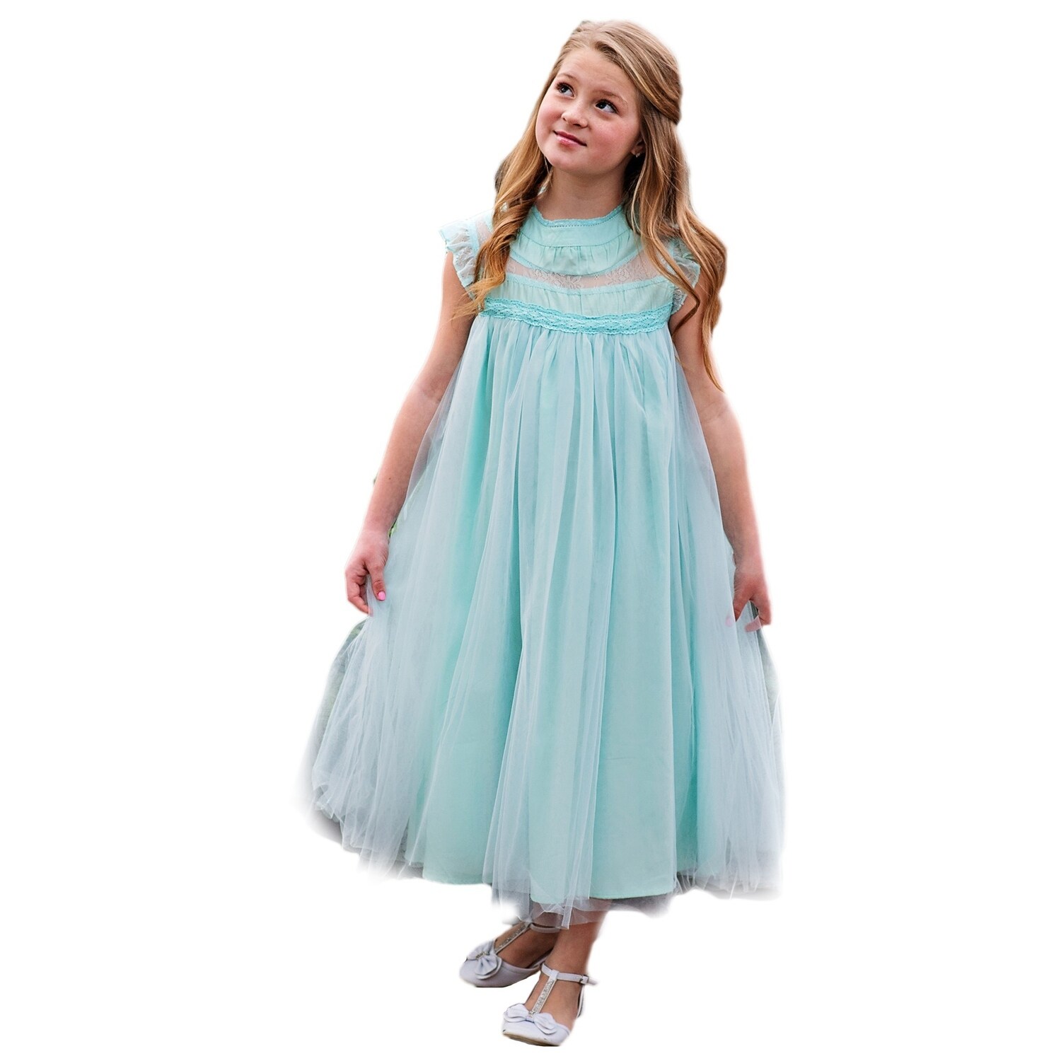 blue smocked easter dress