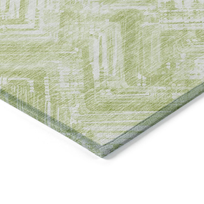 Machine Washable Indoor/ Outdoor Chantille Modern Chevron Rug