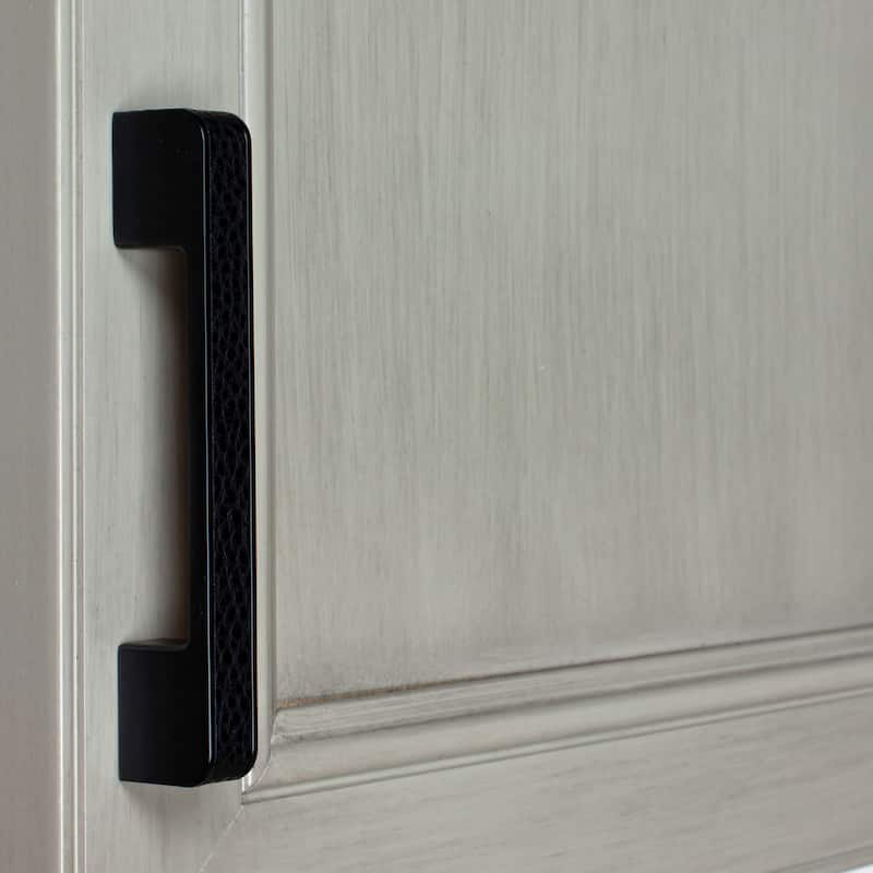 3-3/4 in. Center Embossed Leather Strip Pulls(Pack of 10)