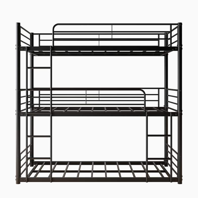 Twin Size Metal Platform Frame with Ladders