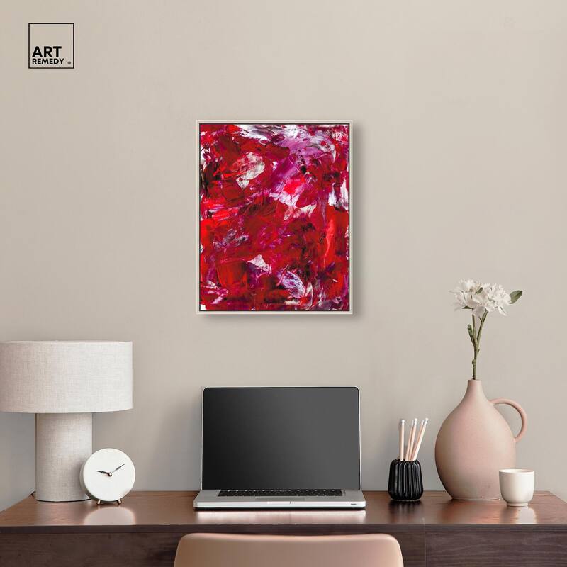 Eruption of Red II Canvas by Art Remedy