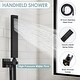 preview thumbnail 34 of 38, Thermostatic Shower System 12" Rainfall Shower Head 3 Way Thermostatic Faucet w/6 Jets