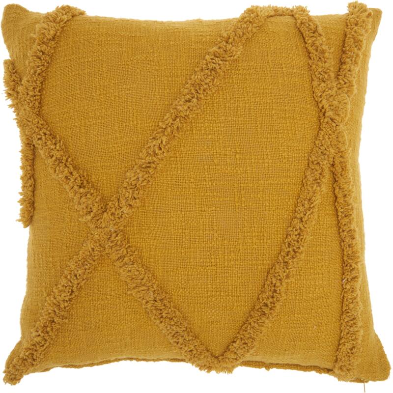 Mina Victory Distressed Diamond Boho Throw Pillow