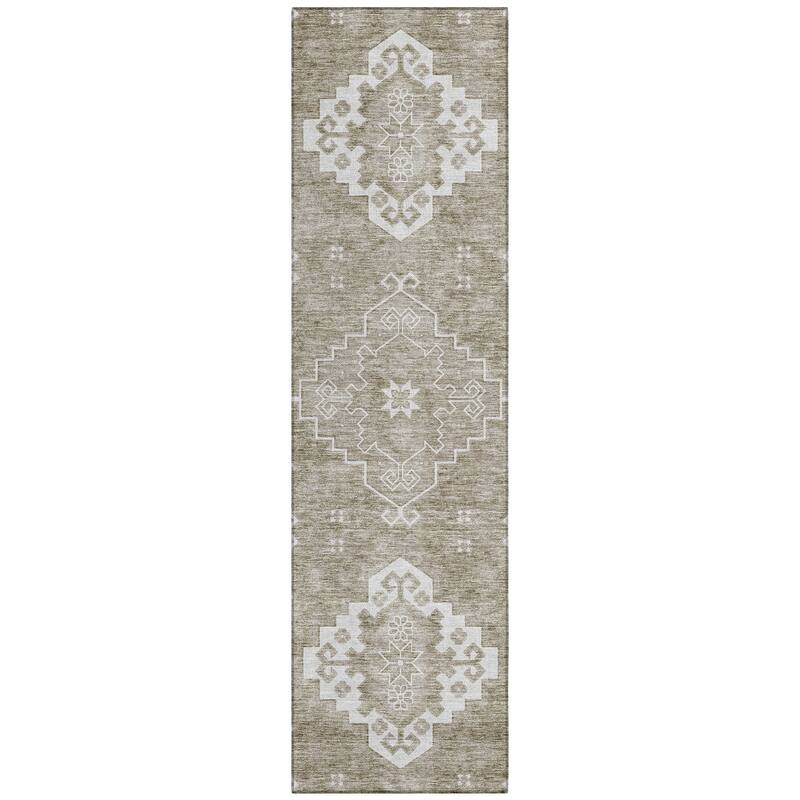 Machine Washable Indoor/ Outdoor Chantille Traditional Boho Rug