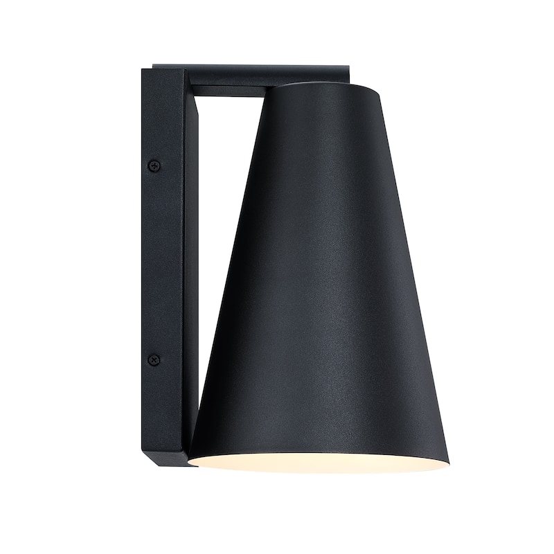 Cedar Mist Black Dark Sky Outdoor Hardwired Wall Sconce - 11.75