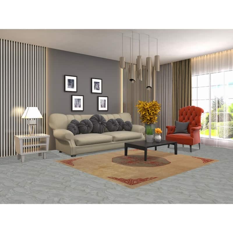 Medallion Gabbeh Oriental Rug Handmade Wool Carpet - 5'7"x 6'6"