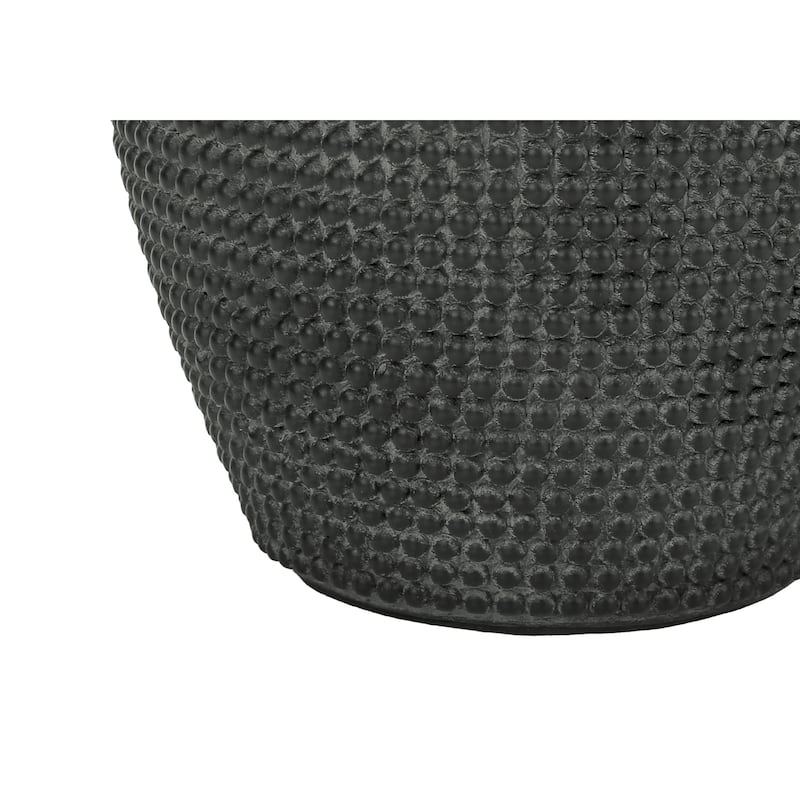 Contemporary Table Lamp 24 Inch Height Textured Resin Base Fabric Shade