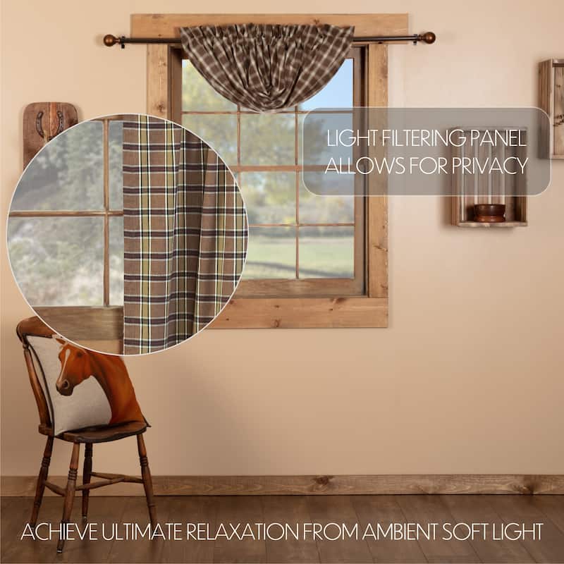 Farmhouse Star Applique Valance - 16x60