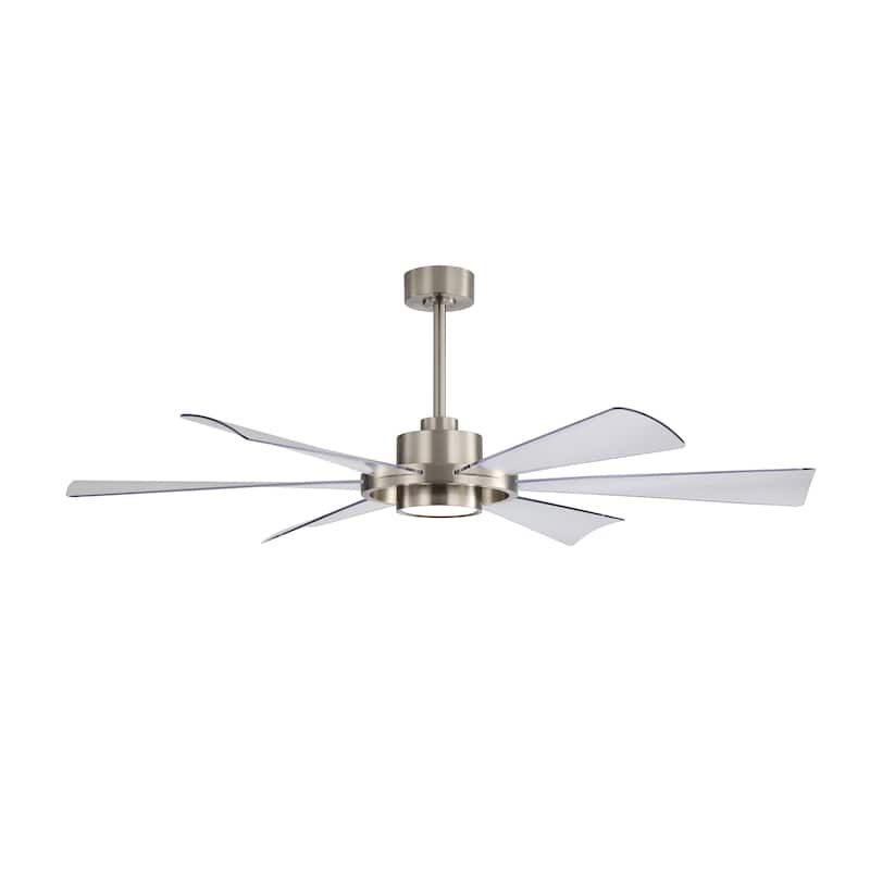 60 in. 6-Plywood Blades Indoor LED Ceiling Fan with Remote