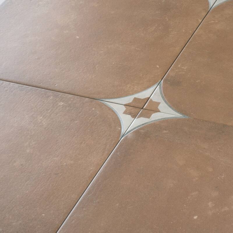 Apollo tile 18" x 18" Citadel Matte Sephia Brown Porcelain Tile (14.75 sq ft/case) - 7 Pack