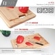 preview thumbnail 4 of 7, STYLISH 17 inches Large and Thick Bamboo Cutting Board with Juice Groove - 16.75" x 11"
