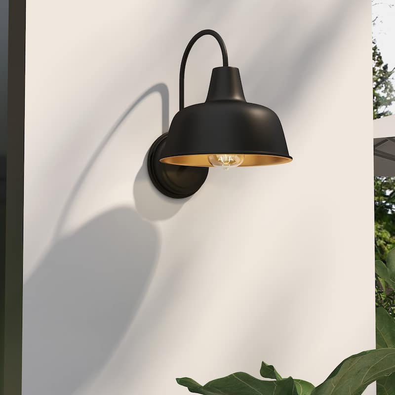 1-Light Outdoor Barn Light With Dark Bronze finish - 10.54"x12.69"x13"