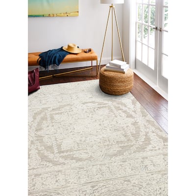 Bashian Nyra Beige Transitional Area Rug