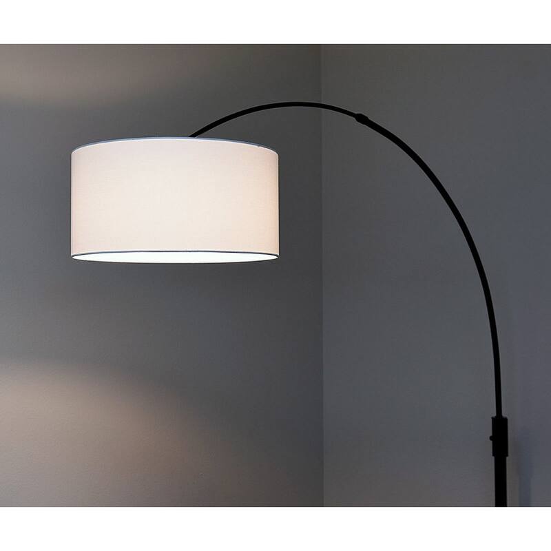 Orbita 82-In Retractable Arch Dimmable Floor Lamp include with15W LED Bulb