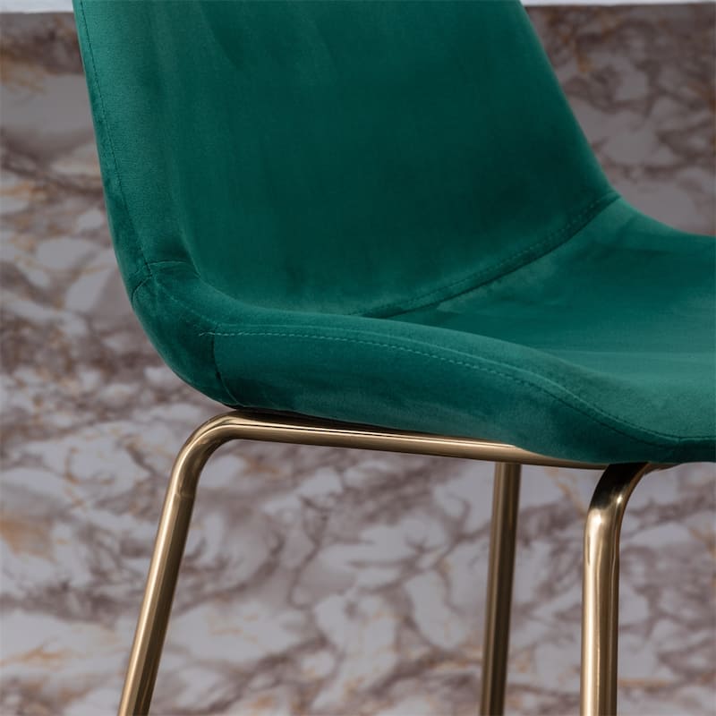 Modern Velvet 26.50 Counter Height Stool,Set of 2
