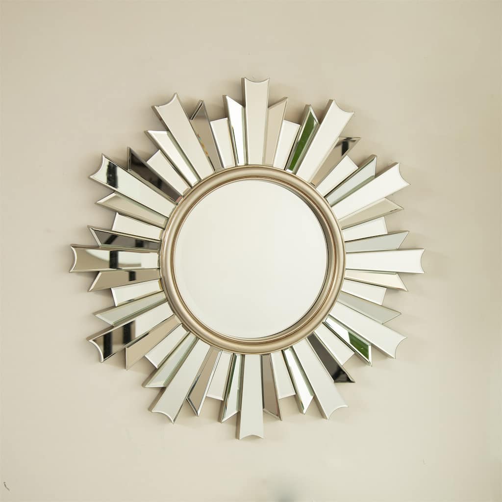 Sculptural 26" Sunburst Mirror