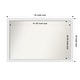 preview thumbnail 179 of 190, Wall Mirror Choose Your Custom Size - Extra Large, Blanco White Wood Outer Size: 44 x 29 in
