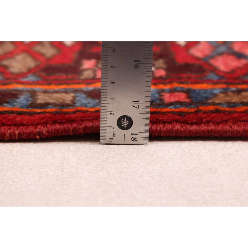 ECARPETGALLERY Hand-knotted Andelz Red Wool Rug - 4'3 x 6'8