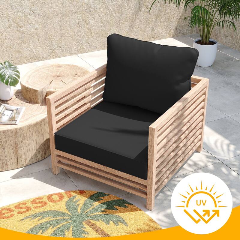 24"x24"x5"Waterproof Outdoor Deep Seat Cushion Set for Patio Furniture