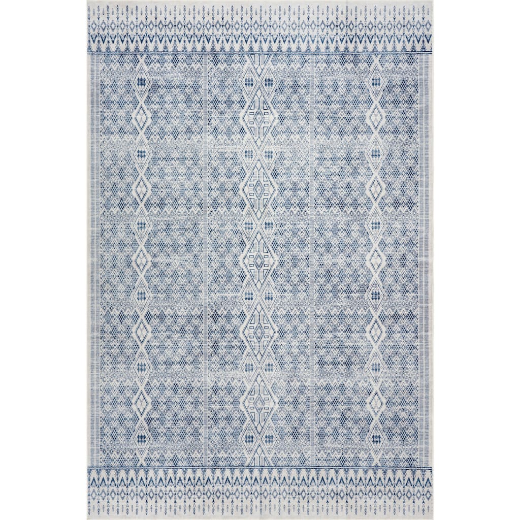 Nuloom Mirette Geometric Washable Rug