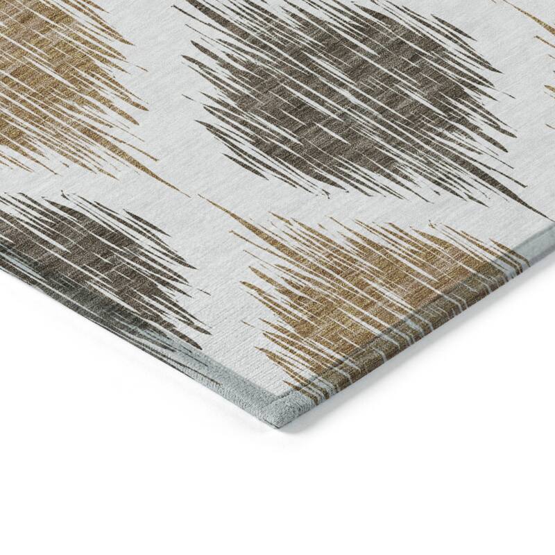 HomeRoots Ikat Transitional Rectangle Outdoor Rug