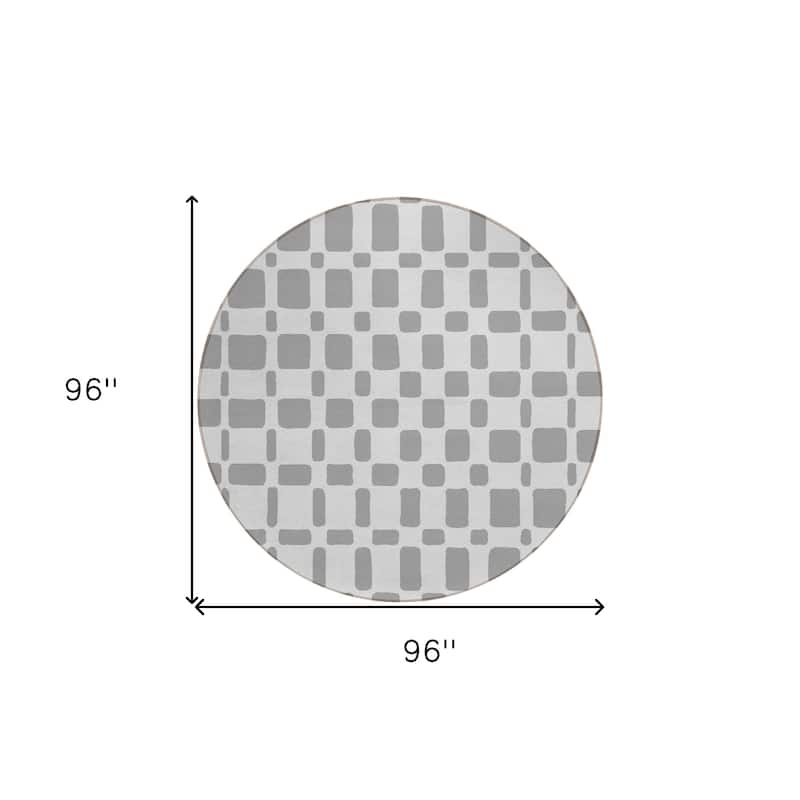 HomeRoots Geometric Transitional Rectangle Outdoor Rug