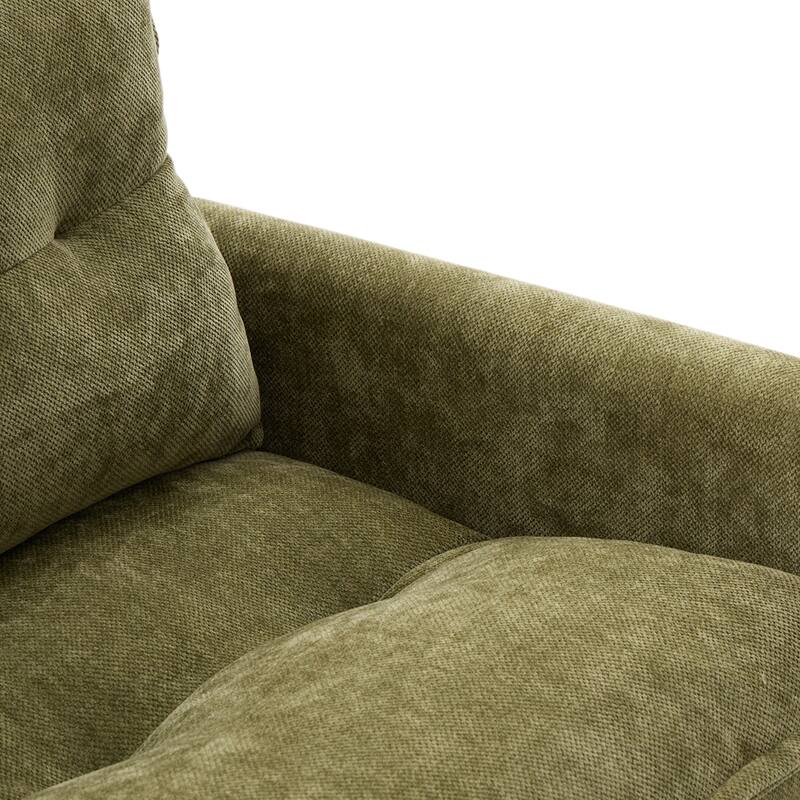 GDFStudio - Chenille 36.22" Swivel Barrel Chair