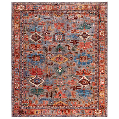 Serapi One-of-a-Kind Hand-Knotted Area Rug - Gray - 8' 2" x 9' 9"
