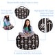preview thumbnail 99 of 187, Kids Bean Bag Chair Cover Stuffed Animal Storage or Toy Organizer