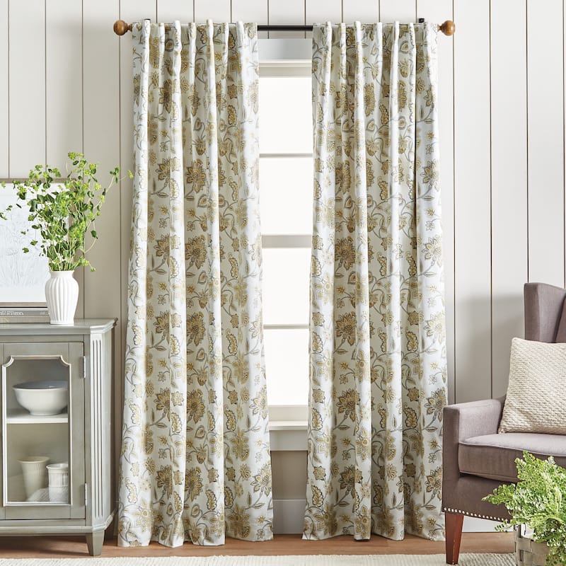 Martha Stewart Jakarta Back Tab Curtain Panel Pair